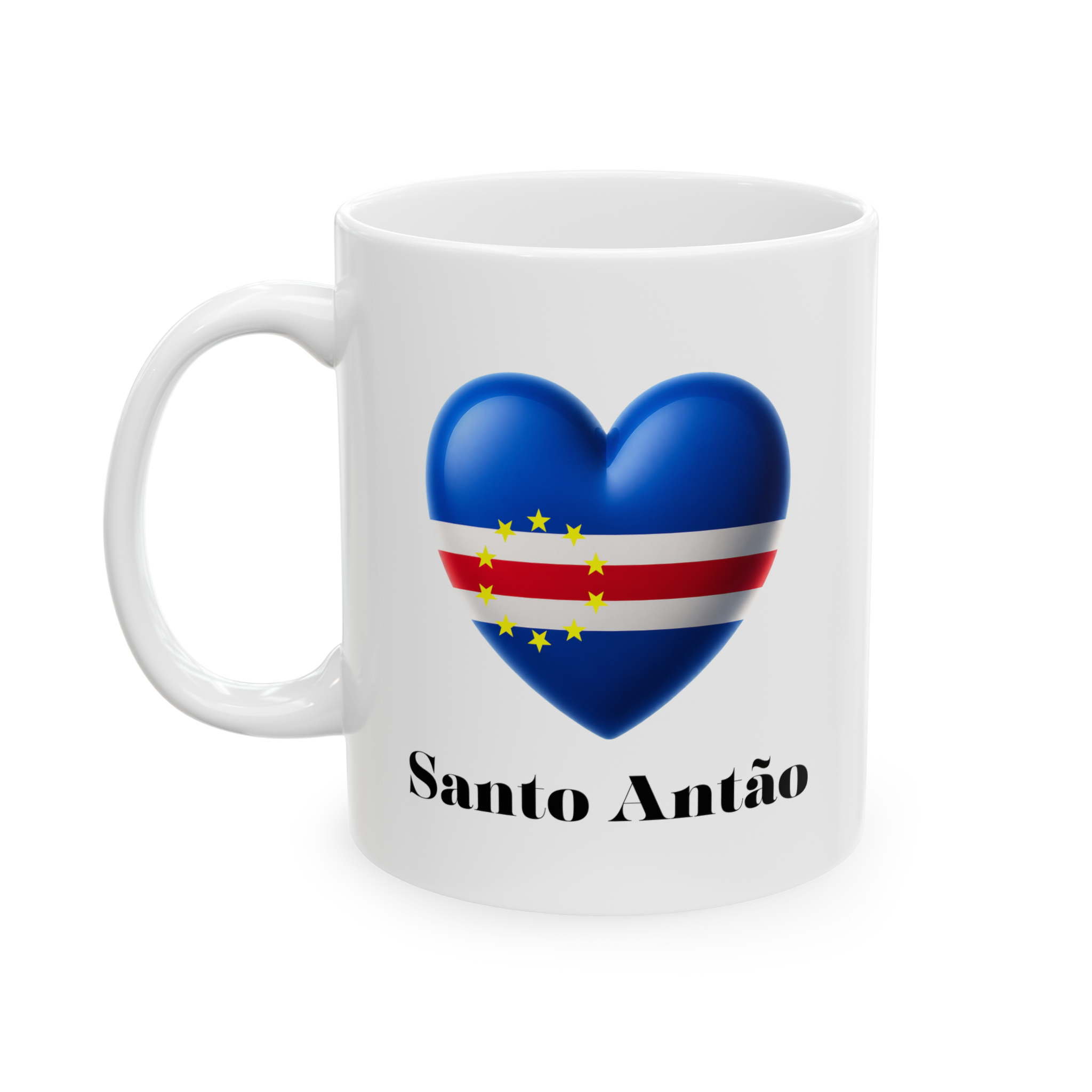 Santo Antão Island Heart Mug