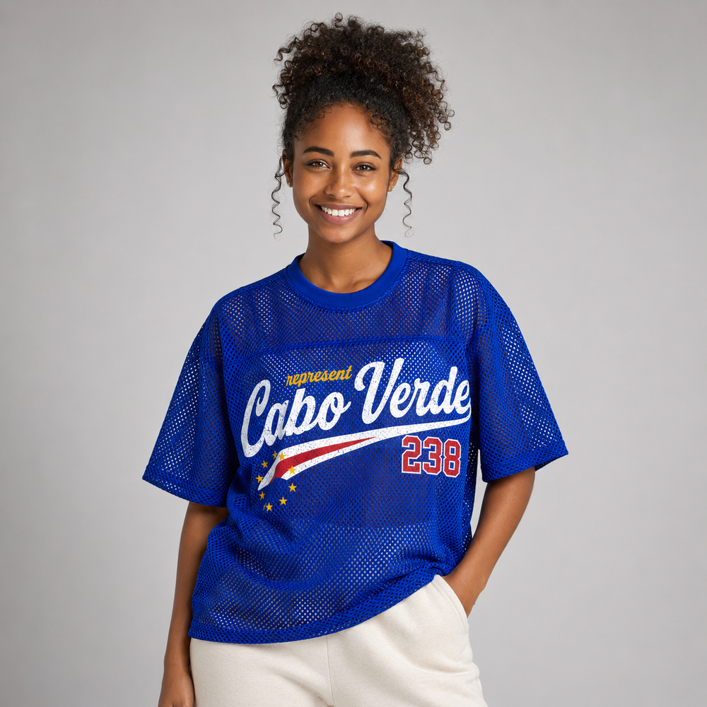 Represent Cabo Verde Mesh Jersey (Blue)